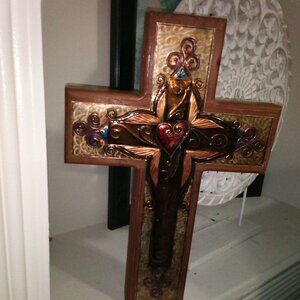 Veronica Sandoval Original Wooden Cross Autographed Original MSRP $400
